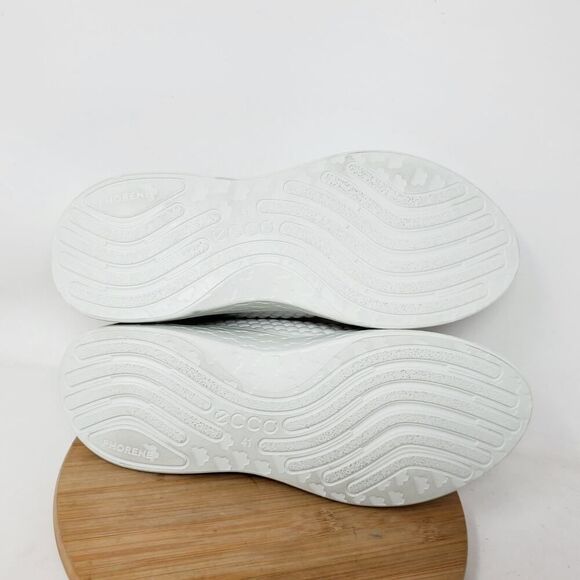 ECCO Therap Shoes‎ Womens 41 White Nubuck Honeycomb Chunky Platform Sneakers - Picture 10 of 11